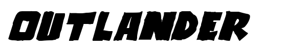 Outlander font preview